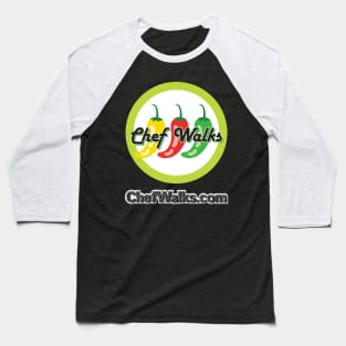 Chef Walks Logo with Website Baseball T-Shirt